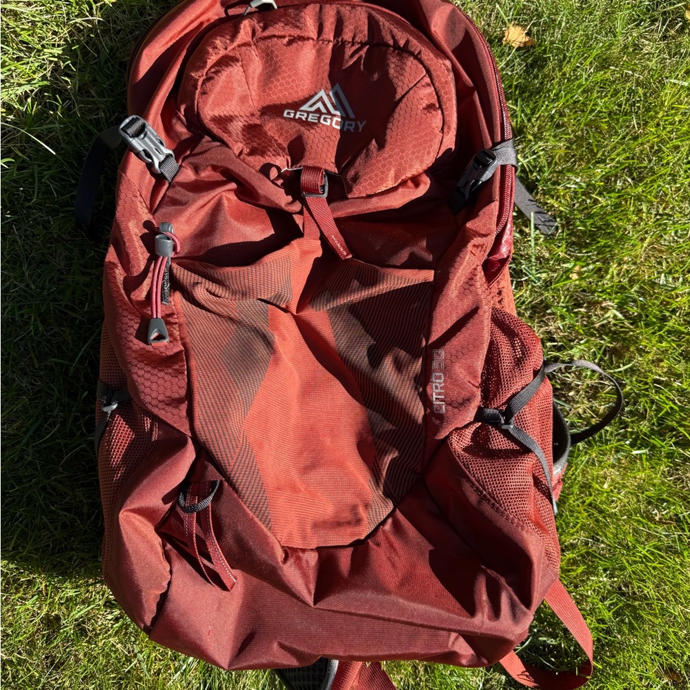 Gregory Burgundy Adventure Backpack